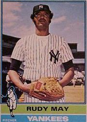 1976 Topps Baseball Cards      481     Rudy May